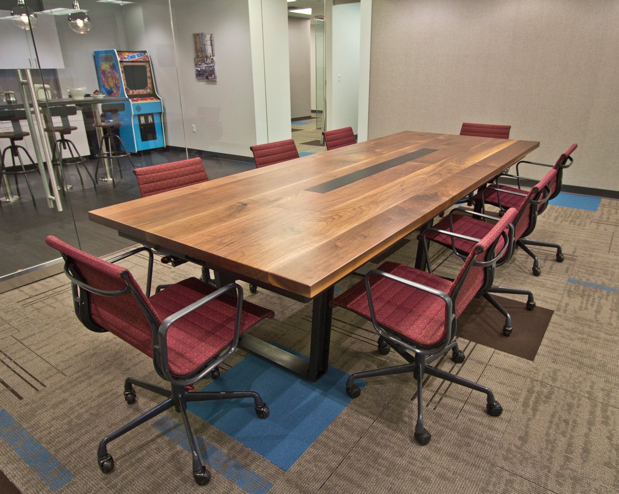 Black Walnut Conference Table at Mission Staff by RSTco.