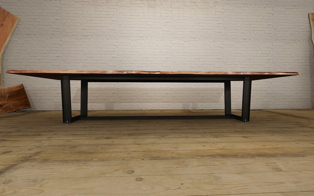 live edge black walnut table